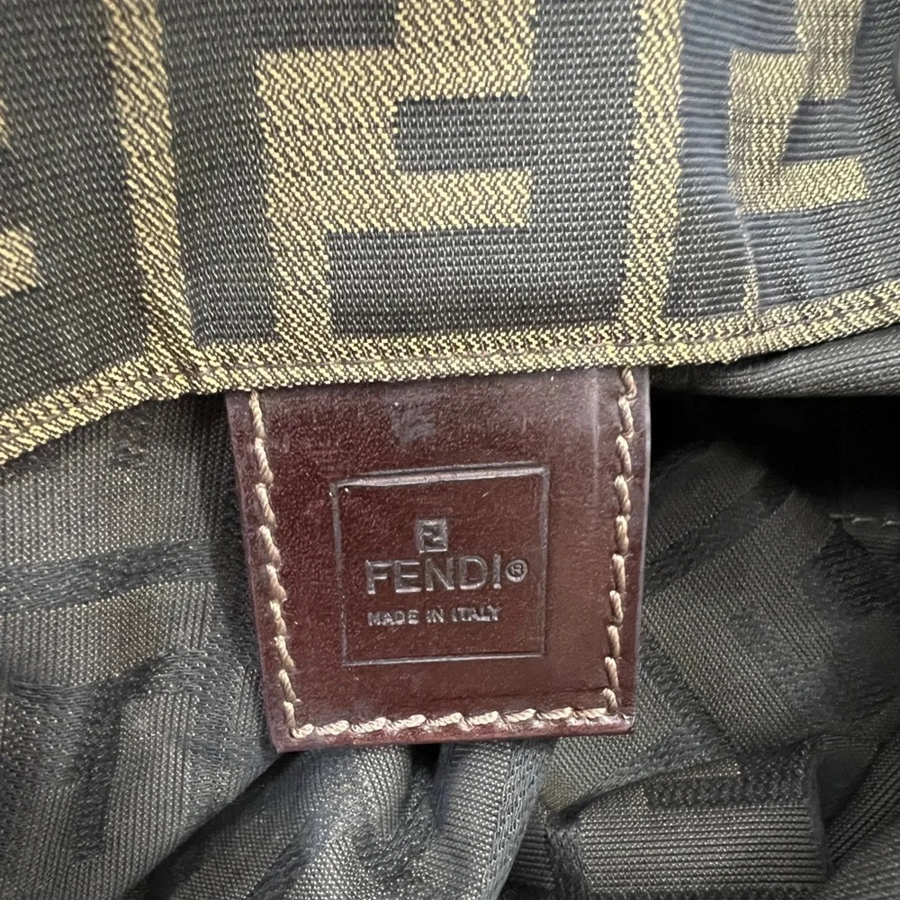 Fendi Zucca Brown Jacquard Tote Bag - Picture 10 of 12